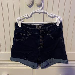 Justice girl’s denim shorts